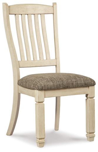 Bolanburg Antique White Upholstered Dining Side Chair (Slat-Back) 3