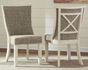 Bolanburg Antique White Upholstered Dining Side Chair (Cross 10x8-crop
