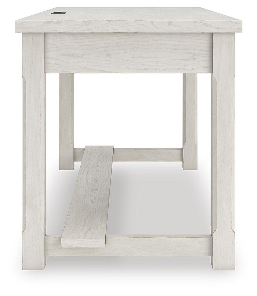 Robbinsdale Antiqued White Home Office Desk view 1