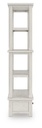 Robbinsdale Antiqued White Bookcase with Drawer view 1