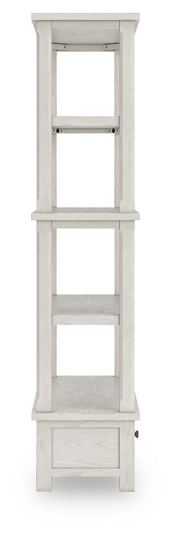 Robbinsdale Antiqued White Bookcase with Drawer 2