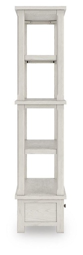 Robbinsdale Antiqued White Bookcase with Drawer 2