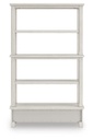 Robbinsdale Antiqued White Bookcase with Drawer view 2