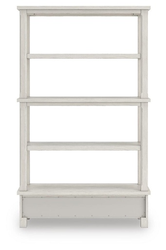 Robbinsdale Antiqued White Bookcase with Drawer 3