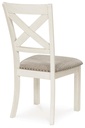 Robbinsdale Light Gray Upholstered X-Back Dining Side Chair view 2
