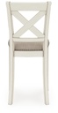 Robbinsdale Upholstered X-Back Counter Height Barstool view 2