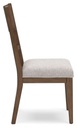 Cabalynn Light Brown Upholstered Dining Side Chair view 2
