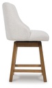 Cabalynn Upholstered Swivel Counter Height Stool view 2