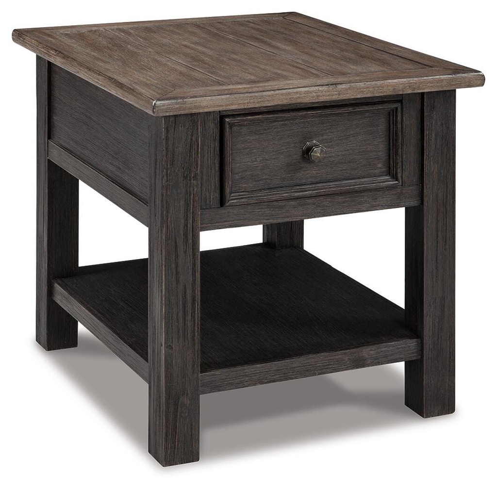 Tyler Creek Rectangular End Table with Drawer sw-p1-ko