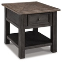 Tyler Creek Rectangular End Table with Drawer sw-p1-ko