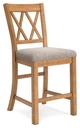 Havonplane Counter Height Upholstered X-Back Barstool view 1