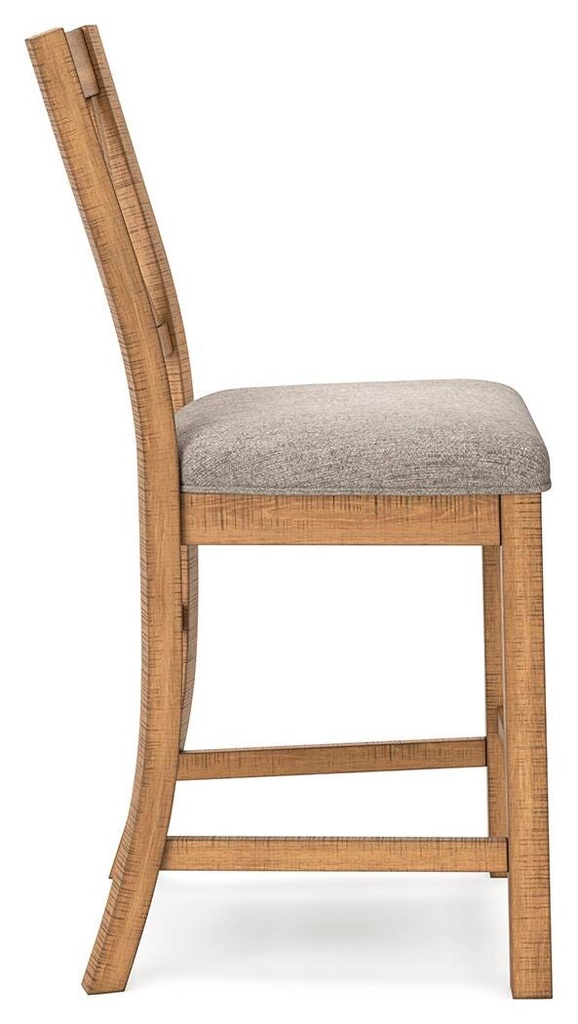 Havonplane Counter Height Upholstered X-Back Barstool view 2