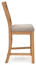 Havonplane Counter Height Upholstered X-Back Barstool view 2