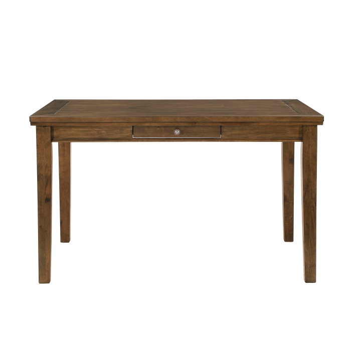 Tigard Walnut 7-Piece Counter Height Dining Set with Cream S view