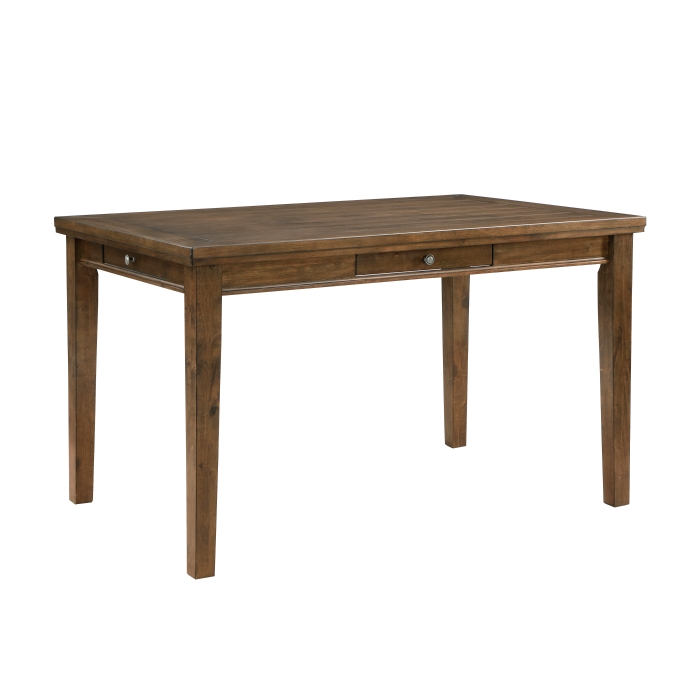 Tigard Walnut 7-Piece Counter Height Dining Set with Cream S view