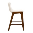 Walnut Frame Charcoal Counter Stool view