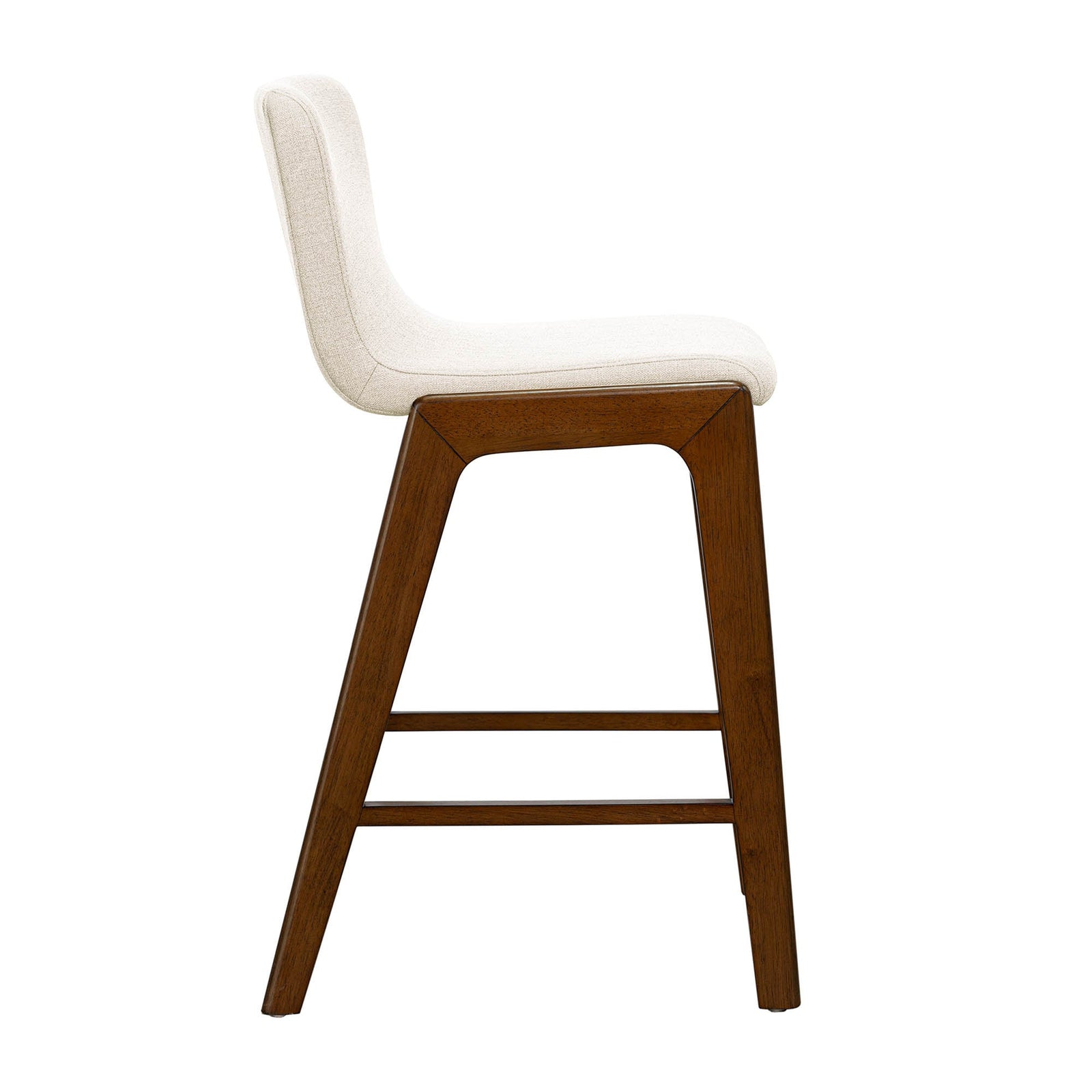 Walnut Frame Charcoal Counter Stool 5