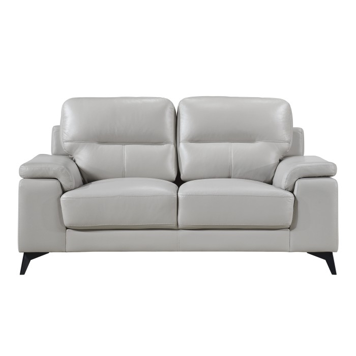 Mischa Leather Loveseat 8