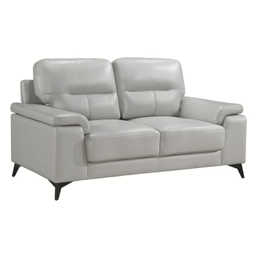 Mischa Leather Loveseat 10