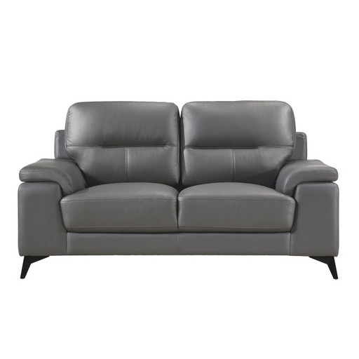 Mischa Leather Loveseat 11