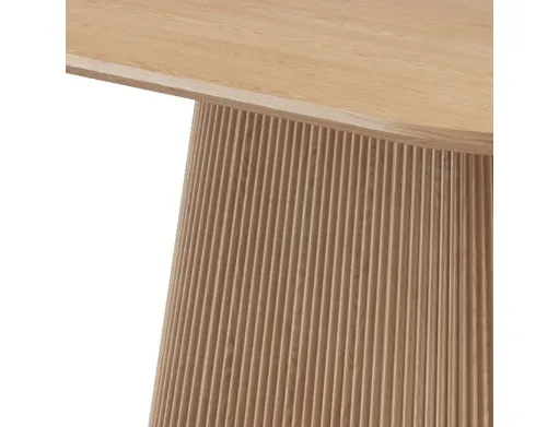 Tovas Natural Oval Pedestal Dining Table 2