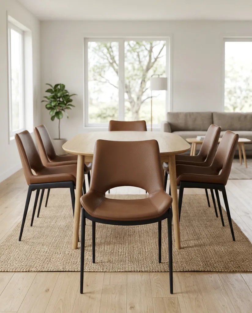 Icona Saddle Mid-Century Dining Chair view 1