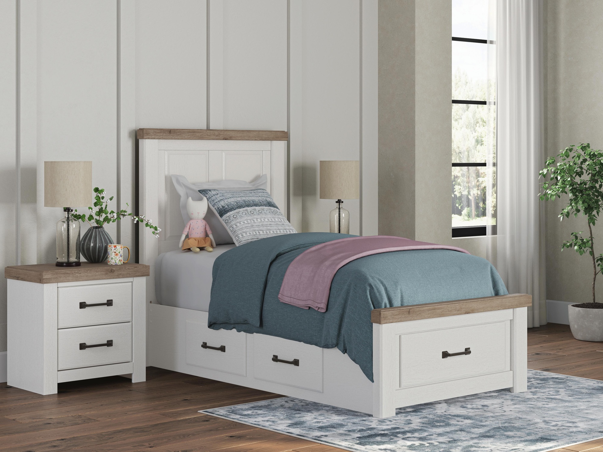 Savonport Panel Storage Bed 10