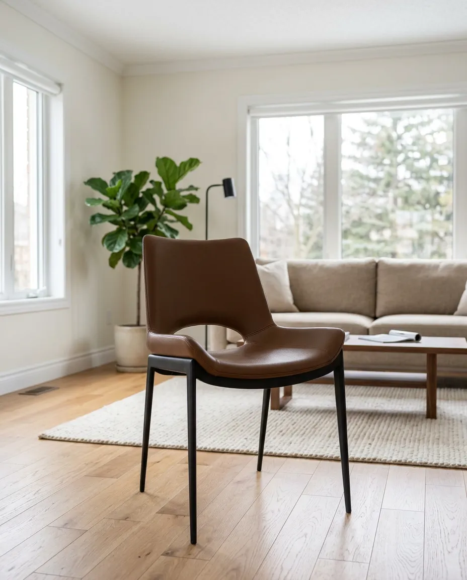 Icona Saddle Mid-Century Dining Chair 4