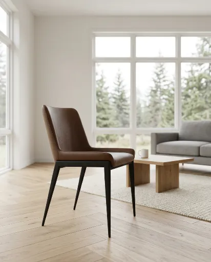 Icona Saddle Mid-Century Dining Chair 6