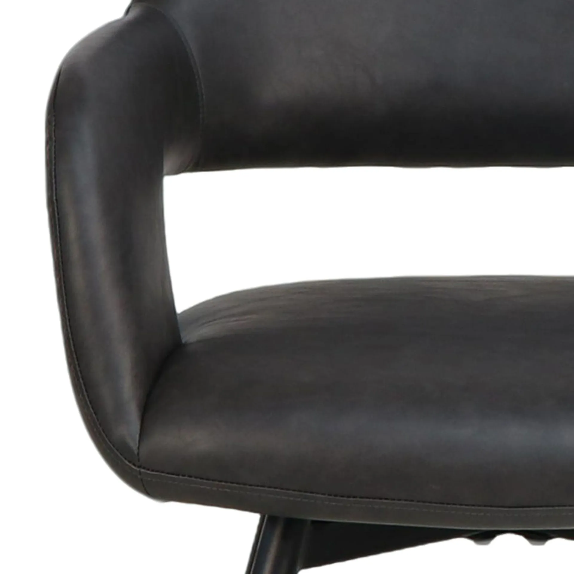 Ryder Leatherette Swivel Dining Chair 8