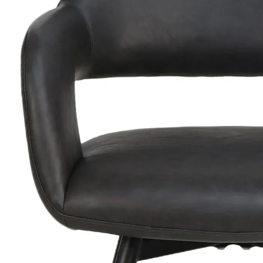 Ryder Leatherette Swivel Dining Chair 8
