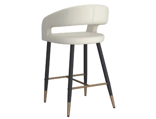 Crimson Counter Stool (Beige) 5