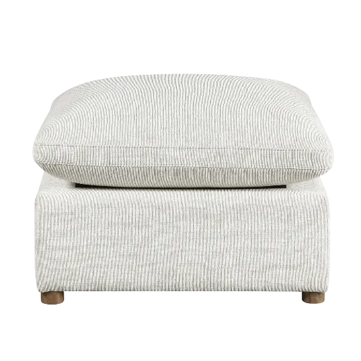 Beige Chenille Modular Ottoman 4
