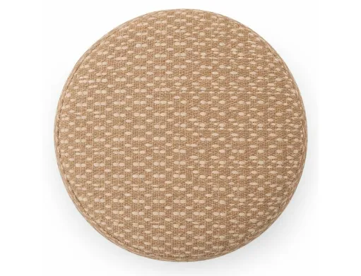 Fenna Round Jute Storage Ottoman (Camel) 6