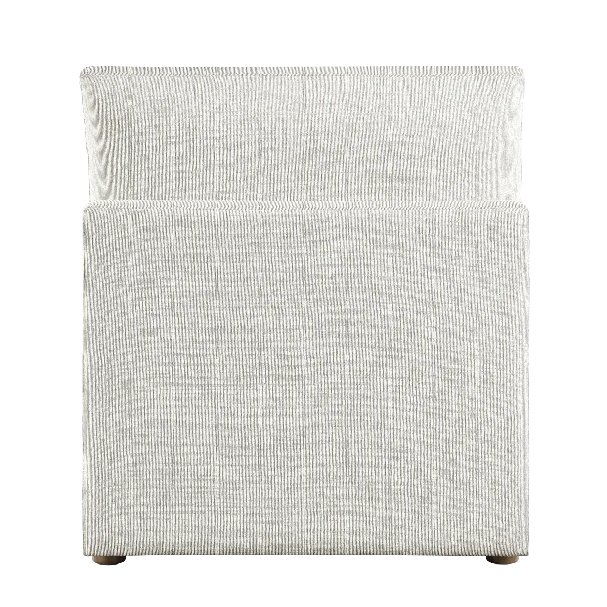 Beige Chenille Modular Armless Chair 2