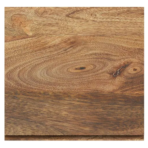Ojas Mango Wood Accent Table with Drawer (Natural) 6
