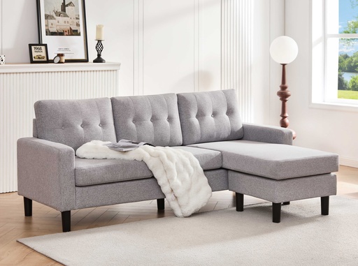 Tofino Box-Arm Sectional with Reversible Chaise 2