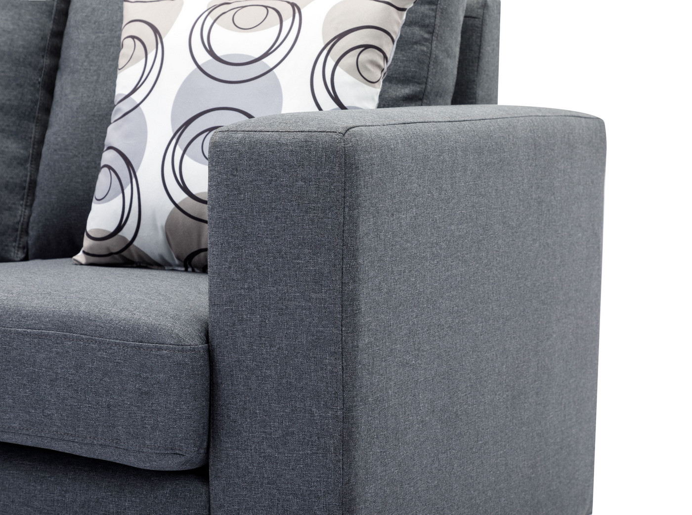 Jasper Reversible Chaise Sectional (Grey) 3