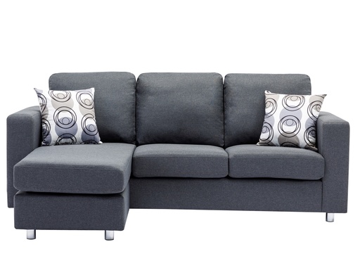 Jasper Reversible Chaise Sectional (Grey) 5