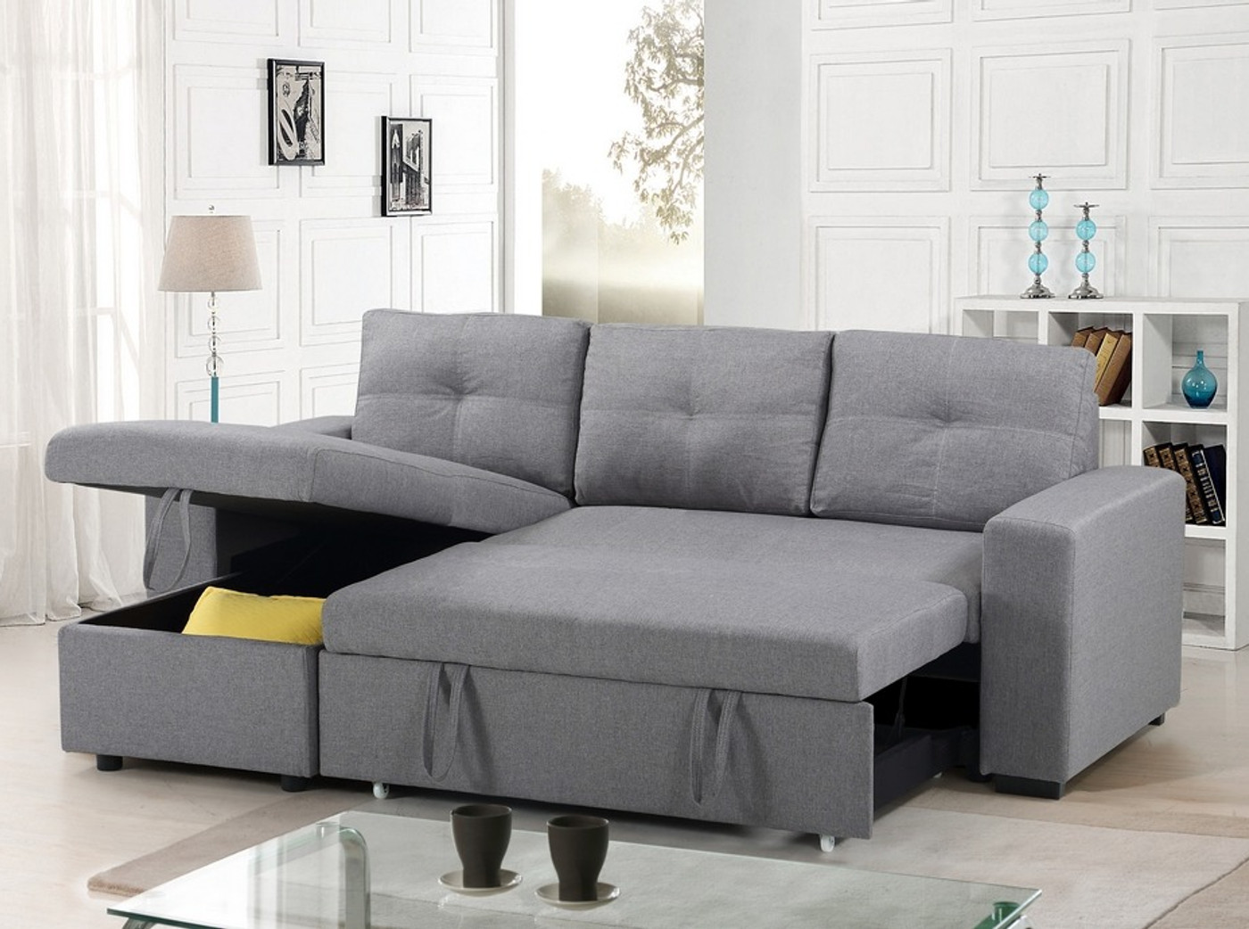 Muskoka Storage Sofa Bed Sectional with Reversible Chaise 2