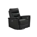 Power Swivel Glider Recliner Black