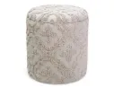 Magnolia Round Ottoman (Ivory)