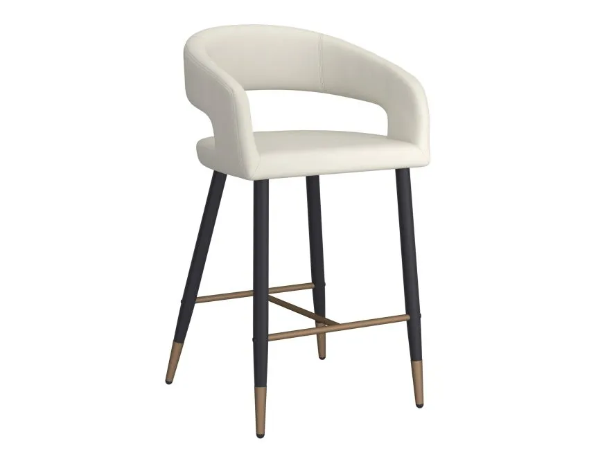 [203-096BEG] Crimson Counter Stool (Beige)