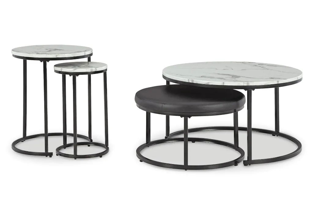 [T161-14] Occasional Nesting Table Set 4Pcs Set