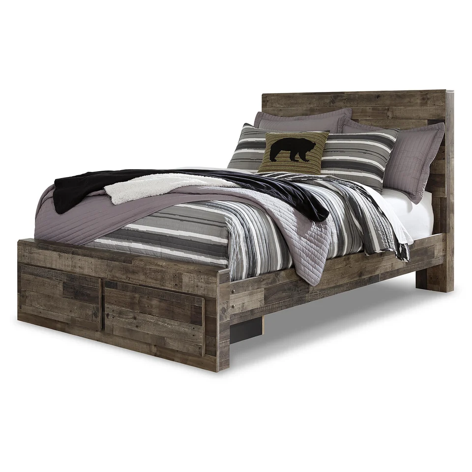 Derekson Panel Bed with Footboard Storage