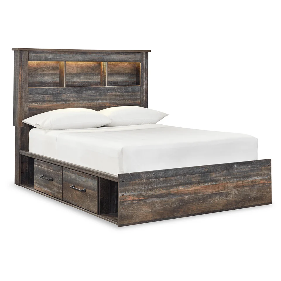 Drystan Bookcase Bed with 4 Storage Drawers