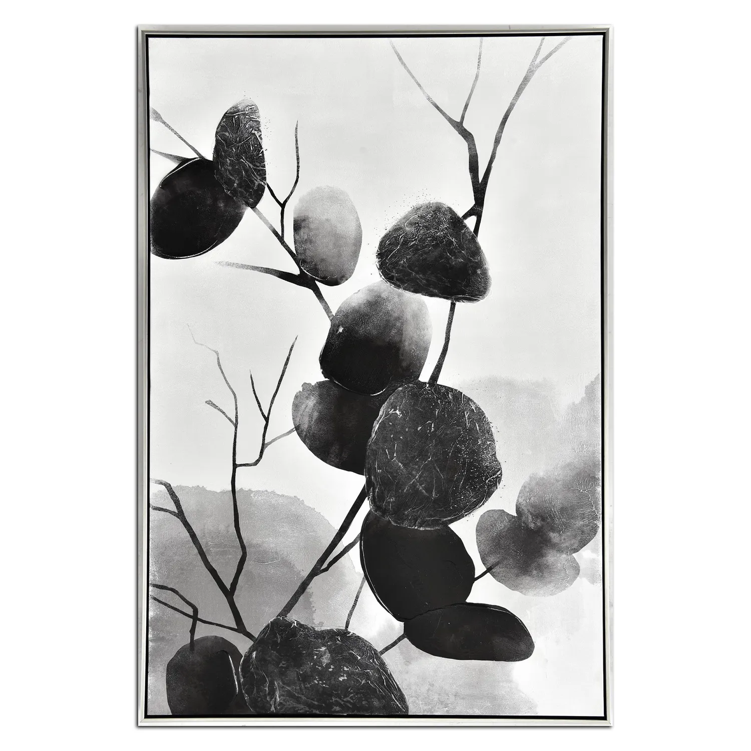 Sariah Black Framed Canvas Wall Art B (32inx48in) 3