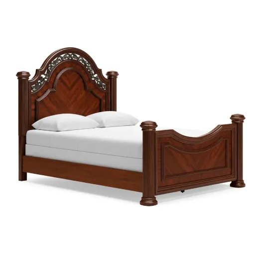 Lavinton Cherry Brown Poster Bed 7