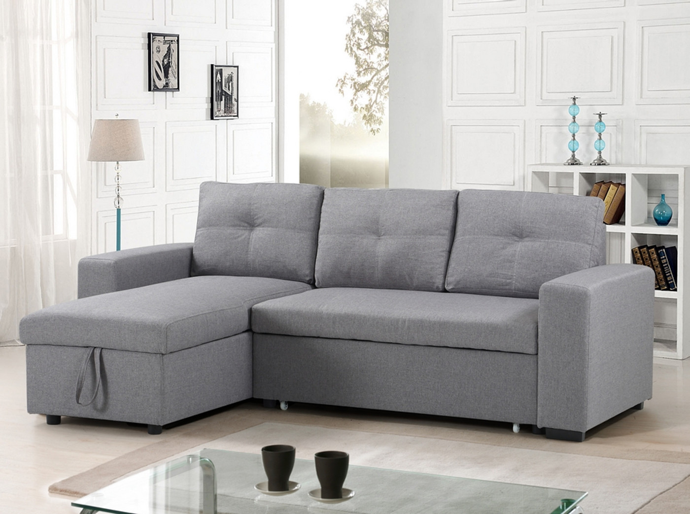 Muskoka Storage Sofa Bed Sectional with Reversible Chaise 7