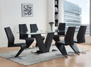 Gaspé Sculptural Glass Dining Set